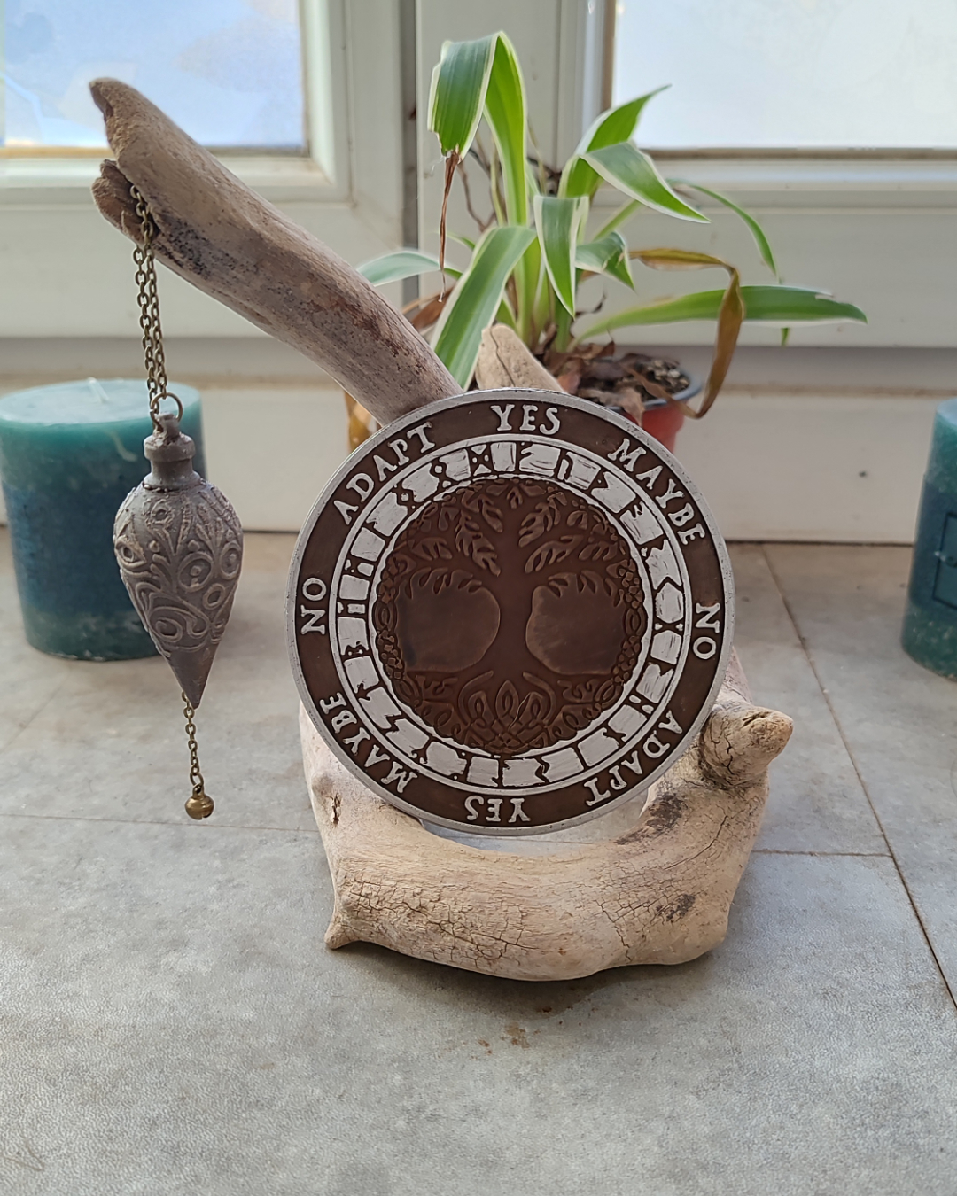 Planche de Radiesthésie Arbre de Vie Celtique 10 cm – Effet Bois – Image 4