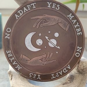 Planche de Radiesthésie Cosmique 10 cm – Effet Bois