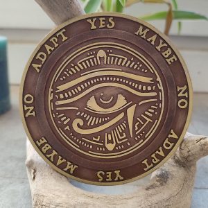 Planche de Radiesthésie Œil d’Horus 10 cm – Effet Bois